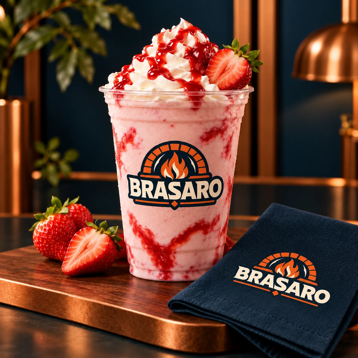 Brasaro Morango Cremoso 500 ml